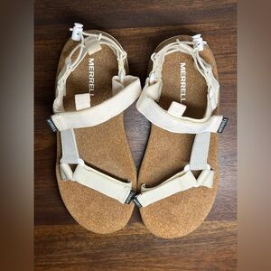 Women's Merrell Speed Fusion Web Sport Sandal White/Cream size 8